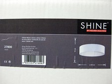 Shine-Loft Lampenschirm Chintz weiß, 50 cm Modell 27800 von Fischer Leuchten NEU