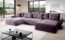 KRUDOX VIGO U-Form Ecksofa Eckcouch mit Schlaffunktion Sofa