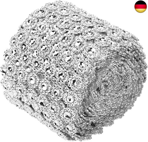 Strassband trim silber blume - strassband,