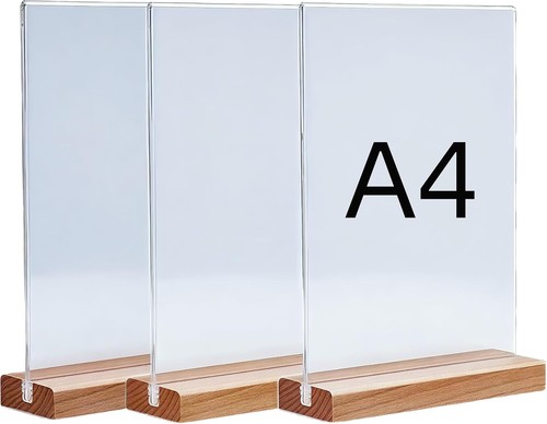 Tischaufsteller acryl 3 - a4,