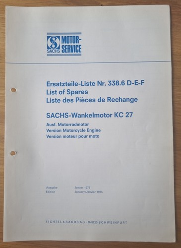 Ersatzteilliste sachs - ersatzteilliste,