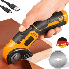NEU Akku-elektrische Schere Schneiderschere Stoff Leder Teppich Nähschneider DHL
