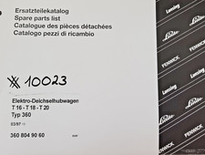 Linde Ersatzteilkatalog - Elektro-Deichselhubwagen T16-T18-T20 Typ 360 03/97