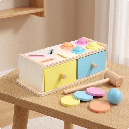 Sortierbox mit holzhammer - sortierbox,