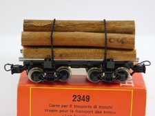 Rivarossi H0 DC 2349 Holztransportwagen Güterwagen mit OVP (K-109)