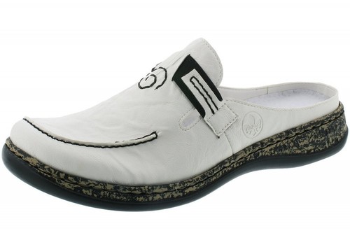 Rieker damen pantolette weiß - damen,
