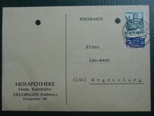 vB11 /  Brief / Notopfer Berlin Württemberg Wohnungsbau Abgabe Hechingen 