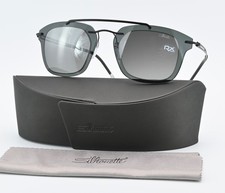 SILHOUETTE Sonnenbrille 8690 40 6220 Titan RX Able Pilot Viereck Grau Leicht