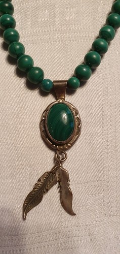 Malachit kette echter navajo - kette,