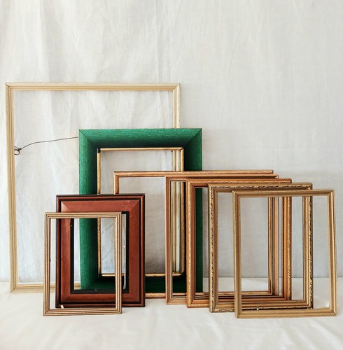 Vintage leere holz - leere, gold