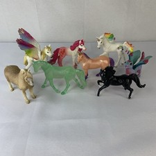 Horse Pony Lot Of 8 Unicorn