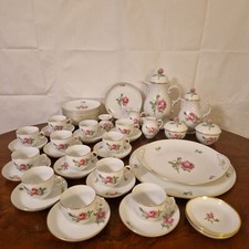 Alt Fürstenberg „Rote Rose“ Kaffeeservice Porzellan 47 Tlg.