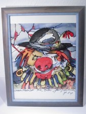 LITHOGRAPHIE Clown KUNST DRUCK