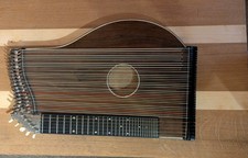 Konzert Zither Harfenzither Koffer Volksmusik mit neuem handgefertigten Tisch 
