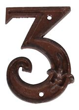 Gusseiserne Hausnummer "3"