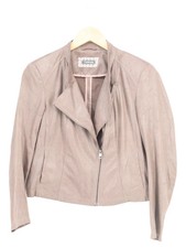 TAIFUN Damen Kunstlederjacke Jacke Gr. 38/M Beige Casual Modern