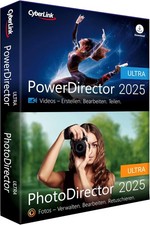 CyberLink PowerDirector 2025 Ultra & PhotoDirector 2025 Ultra Code in a Box