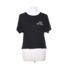 Rufskin, T-shirt, Größe: M, Schwarz, Baumwolle, Print, Rippenstrick, Damen #REq