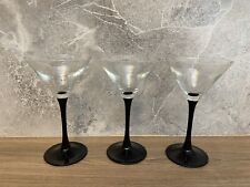 Cocktailgläser Luminarc schwarzer Stiel Martini Champagner Cocktail Gläser Glas