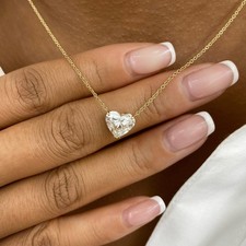 Herz Halskette Gelbgold 2,0ct