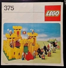 Nur Anleitung Zustand Gut! Für Lego Ritterburg Gelb 375/6075 Rarität 1978
