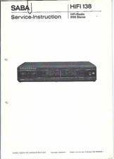 Saba Original Service Manual für HiFi - Studio 9100 stereo
