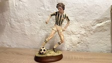Dekorative Sammelfigur Fußballer Juventus Turin Capodimonte-Stil 40er/50er Jahre