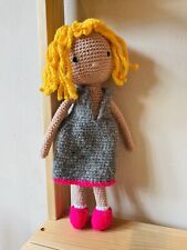 Amigurumi Auszieh Puppe „Lara“, gehäkelt, Handarbeit, Geschenk, Spielzeug, 33cm