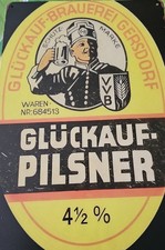 Blechschild glück auf bier - blechschild,