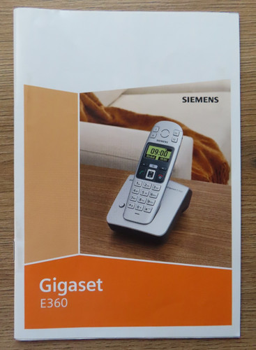Siemens gigaset e360 - siemens,