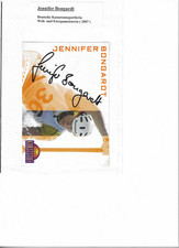 Jennifer Bongardt, Kanurennsport, Autogrammkarte signiert