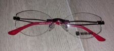 Brillengestell randlos, rot