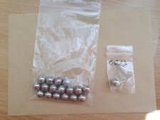 18 x Stahlkugeln Eisenkugeln Metallkugeln Vollkugeln Labor ca. Ø 12mm