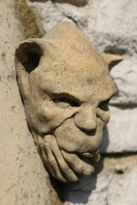 Gargoyle Wand Nr. 2 Steinfigur