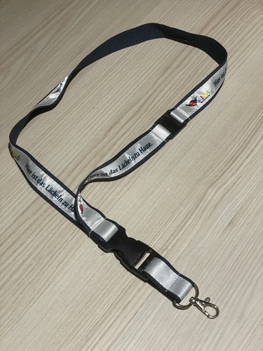 Aida lanyard schwarz weiß - aida,