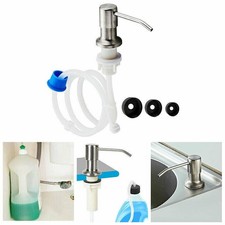 Edelstahl Einbau Seifendispenser Spülmittelspender mit Verlängerungsschlauch