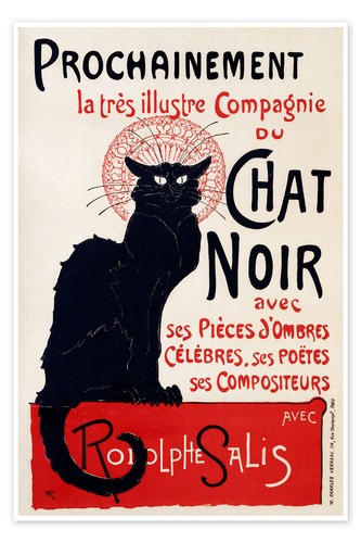 Poster chat noir - poster,