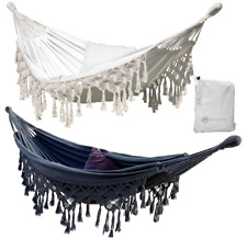 Hängematte Hammock Hängesessel BOHO Baumwolle Doppel Hängeliege XXL 2 Personen