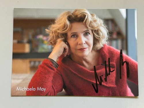 Michaela may autogrammkarte - may,