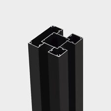 2.Wahl WPC ALU Pfosten Sichtschutz Aluminium Zaunpfosten 200cm-240cm mit Zubehör