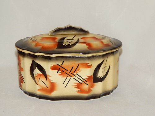 Dose art deco spritzdekor - dose,