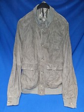 Herren GIMOS GIMO´S Lederjacke Polojacke Veloursleder Grau Größe 56 XXL