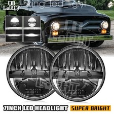 2x 7" LED Scheinwerfer Abblend