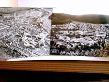 Oberkochen. 2 x AK Luftbild der Stadt mit Carl Zeiss - Planar. Ortsansicht, Pano