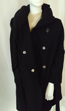 OLSEN stilvoller Kurzmantel mit Schurwolle & Kaschmir Damen Gr.44 schwarz