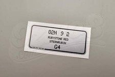 Aufkleber Sternrubin - Porsche Farbcode 82N