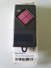 Dickert MHAS433-01      433MHz AM  1-Kanal Handsender  dunkelgr Taste lila OVP