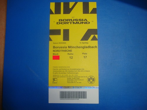 Ticket bvb dortmund - 23/24,