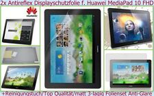 2x Antireflex Display Schutz Folie für Huawei Media Pad 10 FHD matt Protector