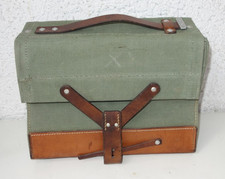 Schweizer Militär  - Magazintasche  -  1965  - dickes Leder mit Canvas Stoff